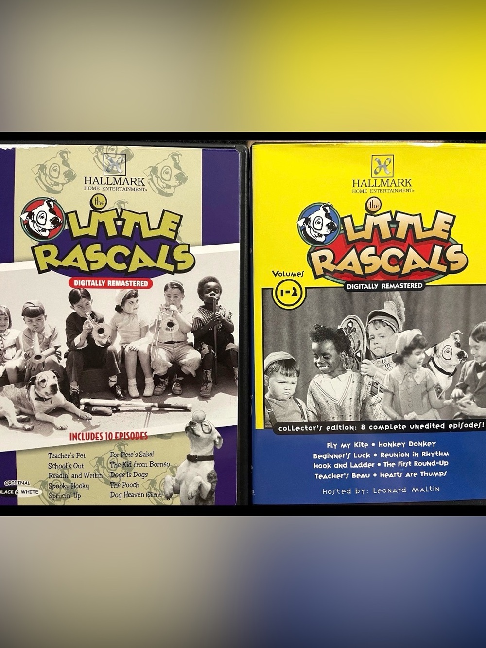 The Little Rascals Vintage Movie Lot - 1994 VHS & Hallmark Remastered DVDs
